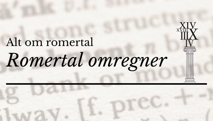 romertal omregner